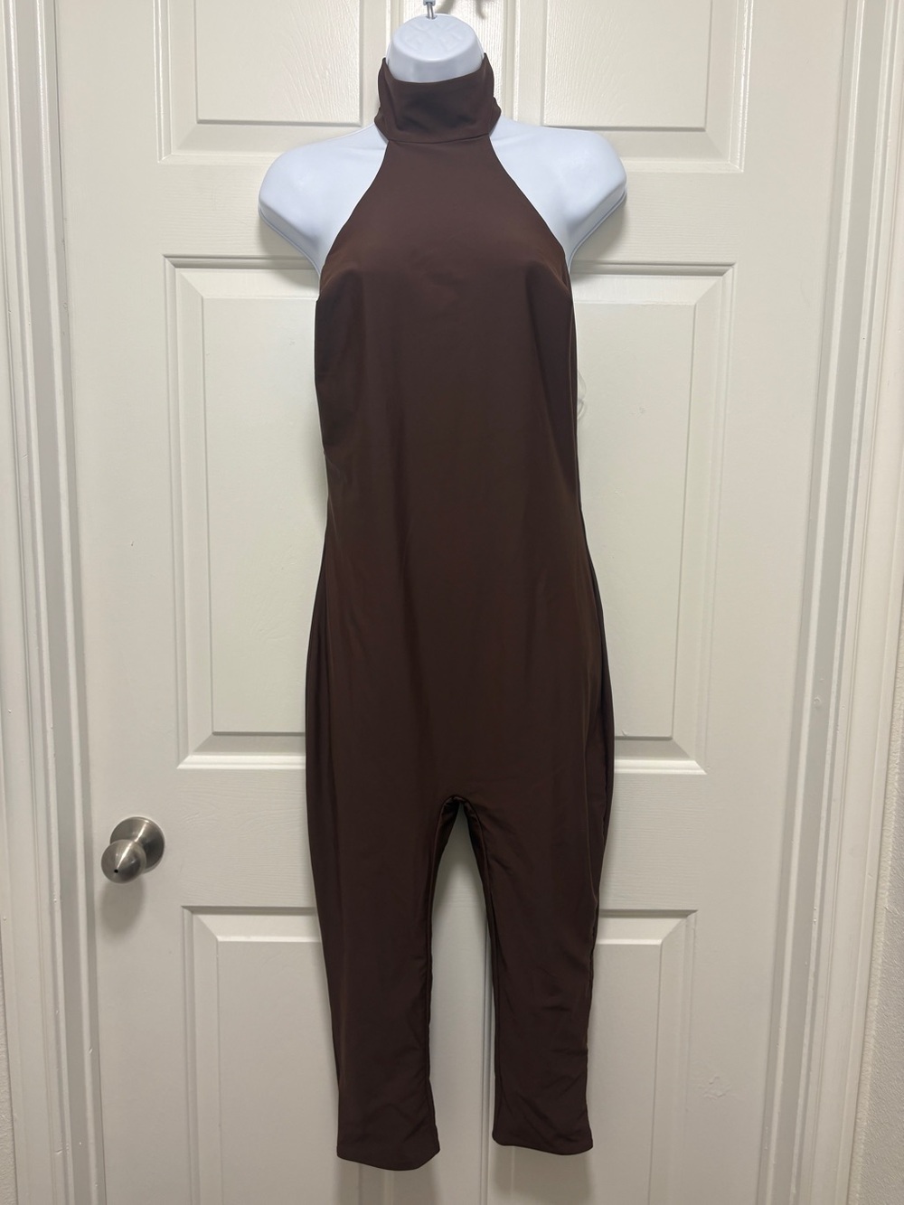 Fashion Nova Chocolate Brown Sleeveless Jumpsuit